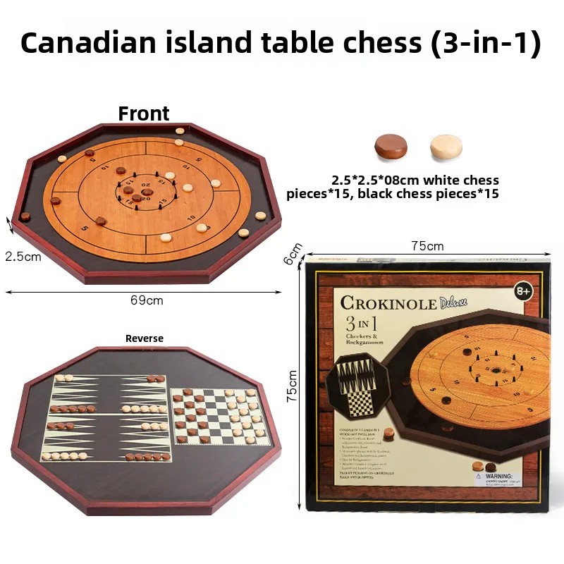 Board Game Zenith - Drewniana plansza do Crokinole - Drewniana