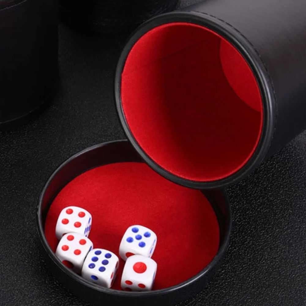 Skórzany kubek na kości z pokr – Board Game Yahtzee recenzja i cena